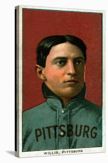 Pittsburgh, PA, Pittsburgh Pirates, Vic Willis, Baseball Card-Lantern Press-Stretched Canvas