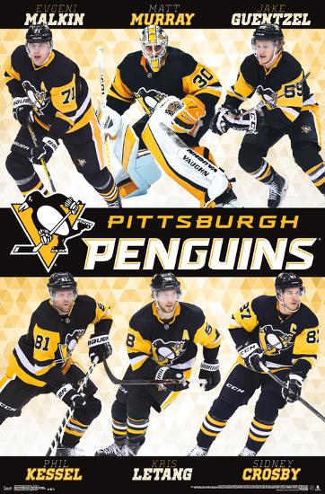 PITTSBURGH PENGUINS - GROUP 18-null-Lamina Framed Poster