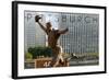 Pittsburgh, Pennsylvania - Bill Mazeroski Statue-Lantern Press-Framed Art Print