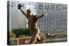 Pittsburgh, Pennsylvania - Bill Mazeroski Statue-Lantern Press-Stretched Canvas