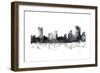 Pittsburgh Pennsylvania BW 1-Marlene Watson-Framed Giclee Print