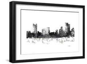 Pittsburgh Pennsylvania BW 1-Marlene Watson-Framed Giclee Print
