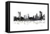 Pittsburgh Pennsylvania BW 1-Marlene Watson-Framed Stretched Canvas