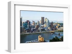 Pittsburgh, Pennsylvania, Downtown City and Rivers at Golden Triangle-Bill Bachmann-Framed Photographic Print