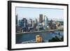 Pittsburgh, Pennsylvania, Downtown City and Rivers at Golden Triangle-Bill Bachmann-Framed Photographic Print