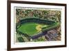 Pittsburgh, Pennsylvania - Forbes Field, Schenley Park View-Lantern Press-Framed Premium Giclee Print