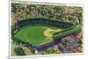 Pittsburgh, Pennsylvania - Forbes Field, Schenley Park View-Lantern Press-Mounted Premium Giclee Print