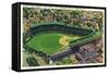 Pittsburgh, Pennsylvania - Forbes Field, Schenley Park View-Lantern Press-Framed Stretched Canvas