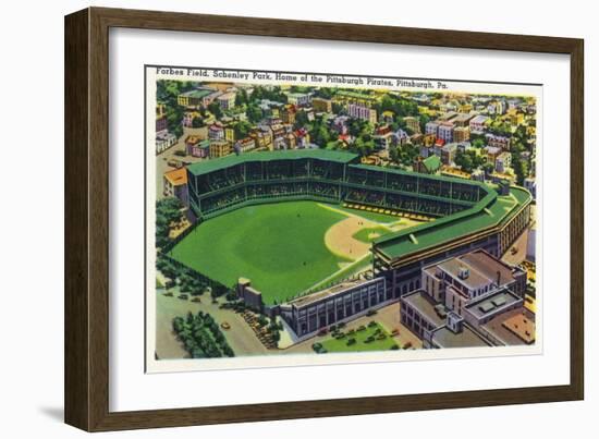 Pittsburgh, Pennsylvania - Forbes Field, Schenley Park View-Lantern Press-Framed Art Print