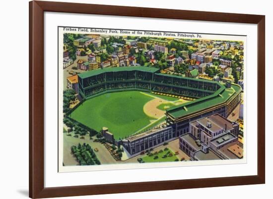Pittsburgh, Pennsylvania - Forbes Field, Schenley Park View-Lantern Press-Framed Art Print
