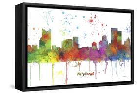 Pittsburgh Pennsylvania MCLR-Marlene Watson-Framed Stretched Canvas