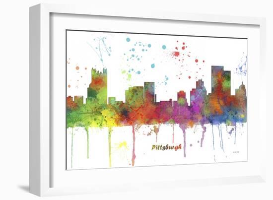 Pittsburgh Pennsylvania MCLR-Marlene Watson-Framed Giclee Print