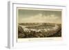 Pittsburgh, Pennsylvania - Panoramic Map-Lantern Press-Framed Art Print