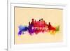 Pittsburgh, Pennsylvania - Skyline Abstract-Lantern Press-Framed Premium Giclee Print