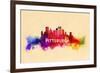 Pittsburgh, Pennsylvania - Skyline Abstract-Lantern Press-Framed Premium Giclee Print