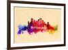 Pittsburgh, Pennsylvania - Skyline Abstract-Lantern Press-Framed Art Print