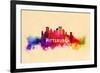 Pittsburgh, Pennsylvania - Skyline Abstract-Lantern Press-Framed Art Print