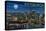 Pittsburgh, Pennsylvania - Skyline at Night-Lantern Press-Stretched Canvas