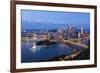 Pittsburgh, Pennsylvania, Skyline from Mt Washington of Downtown City-Bill Bachmann-Framed Photographic Print