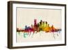 Pittsburgh Pennsylvania Skyline-Michael Tompsett-Framed Art Print