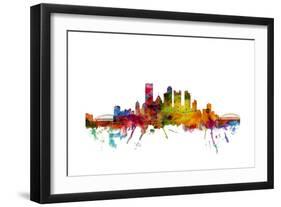 Pittsburgh Pennsylvania Skyline-Michael Tompsett-Framed Art Print