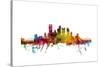 Pittsburgh Pennsylvania Skyline-Michael Tompsett-Stretched Canvas