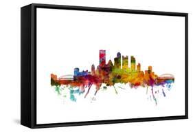 Pittsburgh Pennsylvania Skyline-Michael Tompsett-Framed Stretched Canvas
