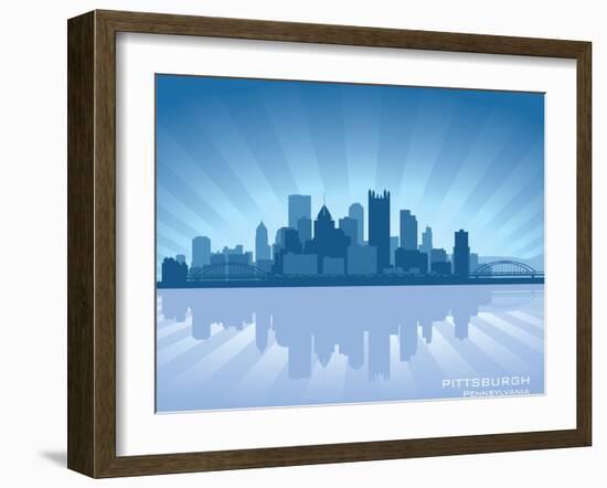 Pittsburgh, Pennsylvania Skyline-Yurkaimmortal-Framed Art Print
