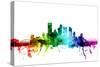 Pittsburgh Pennsylvania Skyline-Michael Tompsett-Stretched Canvas