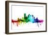 Pittsburgh Pennsylvania Skyline-Michael Tompsett-Framed Art Print