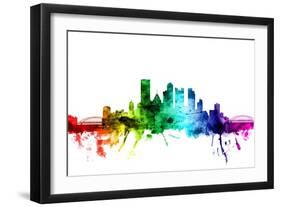 Pittsburgh Pennsylvania Skyline-Michael Tompsett-Framed Art Print