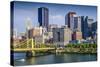Pittsburgh, Pennsylvania, USA Daytime Downtown Scene over the Allegheny River.-SeanPavonePhoto-Stretched Canvas