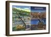 Pittsburgh, Pennsylvania - View of Monongahela Incline on Mt. Washington-Lantern Press-Framed Art Print