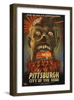 Pittsburgh, Pennsylvania - Zombie Day of the Dead-Lantern Press-Framed Art Print