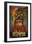 Pittsburgh, Pennsylvania - Zombie Day of the Dead-Lantern Press-Framed Art Print