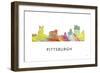 Pittsburgh Pennsylvania-Marlene Watson-Framed Giclee Print