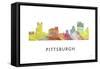 Pittsburgh Pennsylvania-Marlene Watson-Framed Stretched Canvas