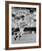 Pittsburgh Pirates' First Baseman Dale Long in Action-null-Framed Premium Photographic Print