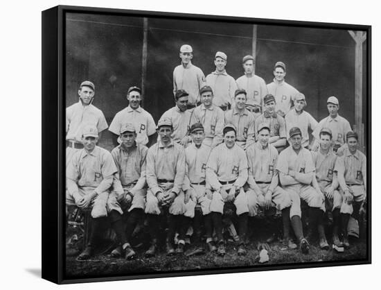 Pittsburgh Pirates Team, Baseball Photo No.1 - Pittsburgh, PA-Lantern Press-Framed Stretched Canvas