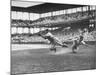 Pittsburgh Player Sliding to Home Plate before St. Louis Cardinal Catcher Gets the Ball-Joe Scherschel-Mounted Premium Photographic Print