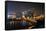 Pittsburgh's Skyline at Night Viewed from the Duquesne Incline-Gino Santa Maria-Framed Stretched Canvas