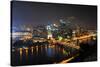 Pittsburgh's Skyline at Night Viewed from the Duquesne Incline-Gino Santa Maria-Stretched Canvas