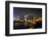 Pittsburgh's Skyline at Night Viewed from the Duquesne Incline-Gino Santa Maria-Framed Photographic Print