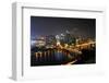 Pittsburgh's Skyline at Night Viewed from the Duquesne Incline-Gino Santa Maria-Framed Photographic Print