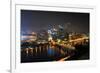 Pittsburgh's Skyline at Night Viewed from the Duquesne Incline-Gino Santa Maria-Framed Photographic Print
