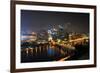 Pittsburgh's Skyline at Night Viewed from the Duquesne Incline-Gino Santa Maria-Framed Photographic Print