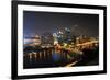 Pittsburgh's Skyline at Night Viewed from the Duquesne Incline-Gino Santa Maria-Framed Photographic Print