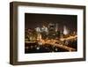 Pittsburgh's Skyline at Night-Zigi-Framed Photographic Print