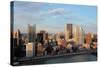 Pittsburgh's Skyline from Mount Washington at Night.-Zigi-Stretched Canvas