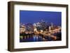 Pittsburgh's Skyline from Mount Washington at Night-Zigi-Framed Photographic Print